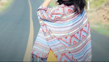 Load image into Gallery viewer, Print Retro Linen Bohemia Shawl