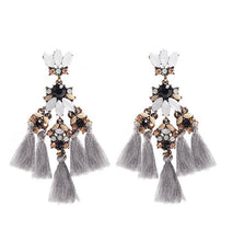 Load image into Gallery viewer, 1 pair tassel earring make statement fashion fringed Bohemia jewelry for party