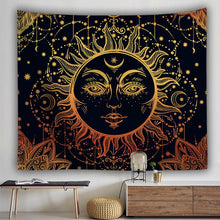 Load image into Gallery viewer, Datura moon sun Bohemian background cloth bedroom home hanging cloth tapestry