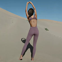 Load image into Gallery viewer, Back air Yoga Fitness bodysuit high elastic speed dry dance training Jumpsuit