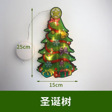 Load image into Gallery viewer, LED Christmas decoration lights Santa Claus snowman elk shape window suction cup lights holiday decoration