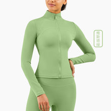 Load image into Gallery viewer, Stand-up Fitness Long Sleeves Tight Running Sports Coat Thin Yoga Clothes