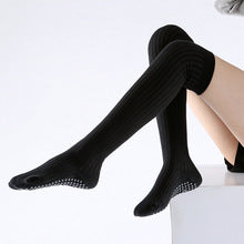 Autumn and winter long tube over-knee split-toe yoga socks non-slip five-finger sports socks to keep warm