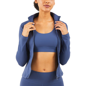 Stand-up Fitness Long Sleeves Tight Running Sports Coat Thin Yoga Clothes