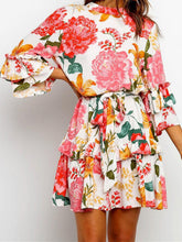 Load image into Gallery viewer, Stylish Print Round-necked Long-sleeved Dress