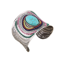 Load image into Gallery viewer, 2Colors Bohemian Vintage Turquoise Cuff Bracelets