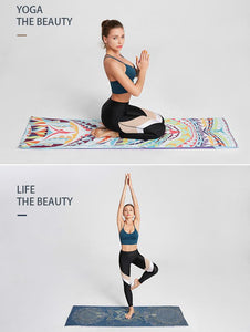 Portable Printed Yoga Towel non-slip Design Supports Custom Pattern Design Digital Printed Yoga Towel Yoga Mat 34