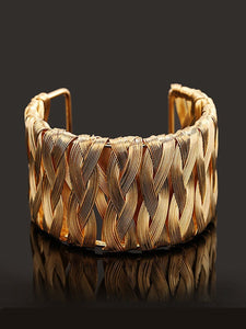 Bohemian Metal Wire Weave Bracelet
