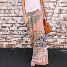 Load image into Gallery viewer, Boho Geometry Printed Elastic Waist Skirt