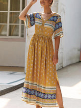 Load image into Gallery viewer, Women Summer Boho Floral Maxi Print Dress