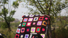 Load image into Gallery viewer, Grandmother&#39;s Block Checkered Handmade Crochet Blanket