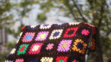 Load image into Gallery viewer, Grandmother&#39;s Block Checkered Handmade Crochet Blanket