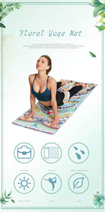 Portable Printed Yoga Towel non-slip Design Supports Custom Pattern Design Digital Printed Yoga Towel Yoga Mat 789