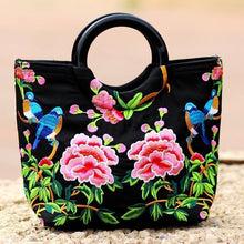 Load image into Gallery viewer, National Style Embroidery Double-Sided Embroidery Portable Versatile Bag