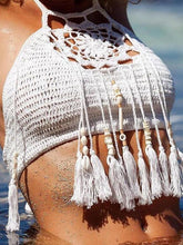 Load image into Gallery viewer, 2018 Beach new Style Bikini top tassel swimsuit knit wrapped bikini suit