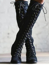 Load image into Gallery viewer, 2018 Winter Rivet Bandage Thigh-high Boots Shoes