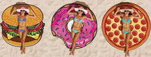 Load image into Gallery viewer, Hot Sale Donut digital printing round beach towel Mat