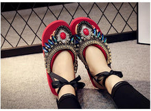 Load image into Gallery viewer, Bohemian Slipper Jewelry Vintage National Clip Toe Shoes