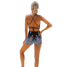 Load image into Gallery viewer, Cotton Halter Color Block Bikinis Swimwear