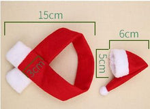Load image into Gallery viewer, Creative non-woven scarf and hat Christmas bottle decoration