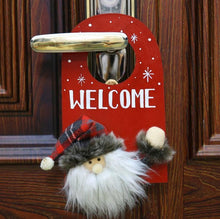 Load image into Gallery viewer, Santa Deer Pattern Door Decor for House Bar Christmas Decoration