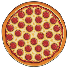 Load image into Gallery viewer, Hot Sale Circular Pizza 3D printing outdoor picnic mats Sun Beach Met