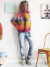 Load image into Gallery viewer, Colorful Long Sleeve Autumn Winter Tops Sweater