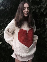 Load image into Gallery viewer, Fashion Knitting Loose Sweet heart Sweater Tops