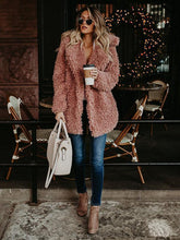 Load image into Gallery viewer, Autumn Winter Solid Color Long Sleeve Outwear Coat