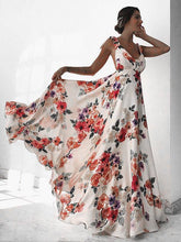 Load image into Gallery viewer, Flower Backless Bohemia Maxi Long Dress