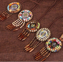 Load image into Gallery viewer, 6 Designs Fashion handmade braided vintage Bohemia necklace women Nepal jewelry,New ethnic necklace leather necklace