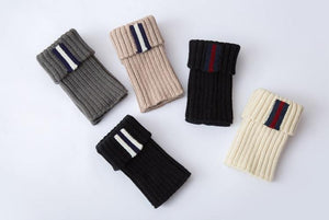 Boot cuff thick short-sleeved thick thick bamboo knit wool yarn socks - 2
