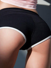 Load image into Gallery viewer, BESGO Sexy Exercise Shorts Women Slim Mini length Fold-over Waistband Pilates Running Yoga Shorts Push Up Sports Clothing