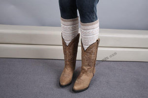 Boot cuff thick short-sleeved thick thick bamboo knit wool yarn socks - 4