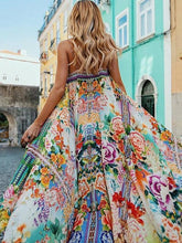 Load image into Gallery viewer, Floral Spaghetti-neck Maxi Dress