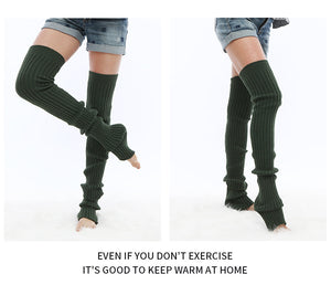 Adult Yoga leg cover warm wool sock long bottom socks ankle warm