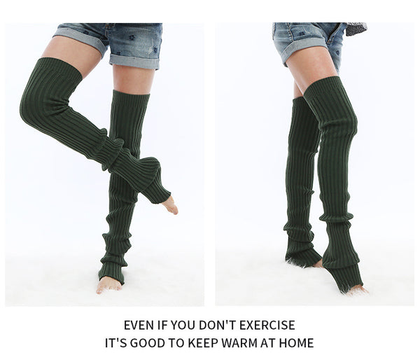 Adult Yoga leg cover warm wool sock long bottom socks ankle warm