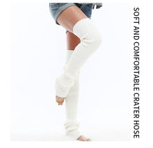 Load image into Gallery viewer, Adult Yoga leg cover warm wool sock long bottom socks ankle warm