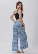 Load image into Gallery viewer, Summer Trousers with Split Legs and Horn Printed Trousers Yoga Pants Casual Loose Leisure Pants