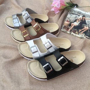 New Summer Casual Comfort Flat Heel Cork Slippers Sandals