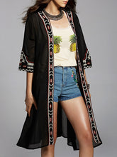 Load image into Gallery viewer, Summer Cardigan Chiffon Embroidery Sun Protection Clothing