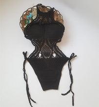 Load image into Gallery viewer, Sexy Crochet One Piece Bikini Crochet Halter Swimsuits