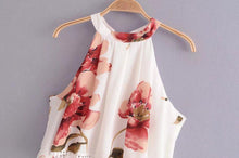 Load image into Gallery viewer, Flower Sleeveless Beach Rompers