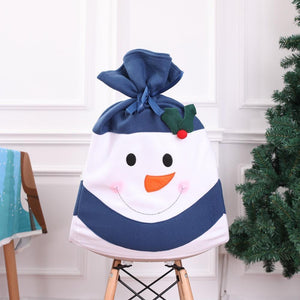Holiday Snowman Dining Chair Slipcovers Christmas Decorations