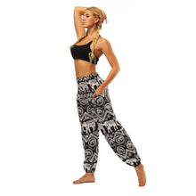 Load image into Gallery viewer, National Style Nepal dot seaside loose wide-legged casual pants fitness exercise yoga lantern pants women 56