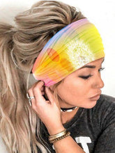 Load image into Gallery viewer, Boho Style Elastic Sports Dandelion Tie Dye Hair Band