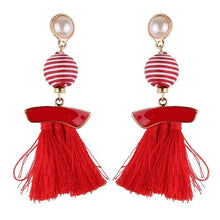 Load image into Gallery viewer, New arrival selectable silk tassel metal beads cap charm for bohemia style Xmas party