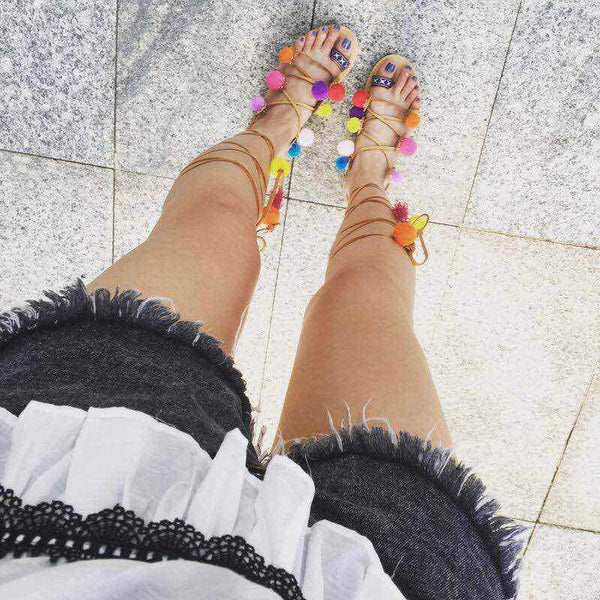 Fashion Straps Flat Sandals