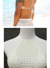 Load image into Gallery viewer, Hand-Knitted Swimsuit Beach Woven Vest Suspenders
