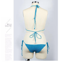 Load image into Gallery viewer, Ladies Crochet Swimsuit Shell Bikini Set